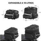 Bolso Impermeable Trasero Para Moto 18 Litros