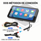 Pantalla Multimedia Moto 6.3 Táctil CarPlay Android Auto IP67