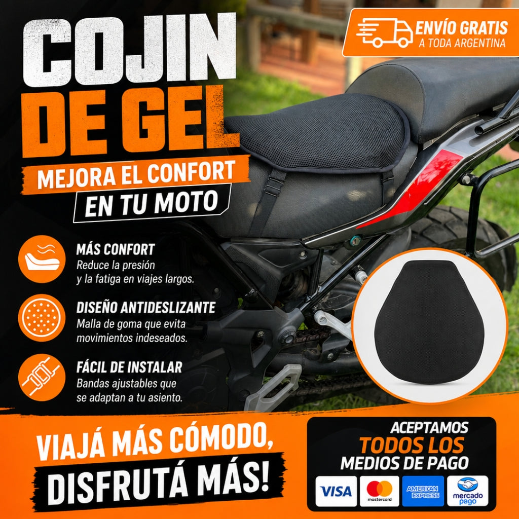 Cojín de Gel para Moto