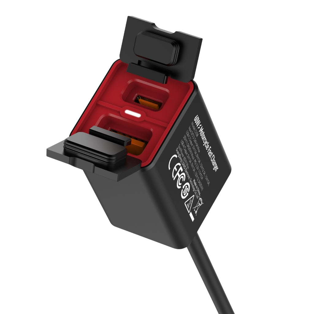 Cargador USB Rápido 60W PD3.0 QC3.0 Tipo-C Para Motocicleta