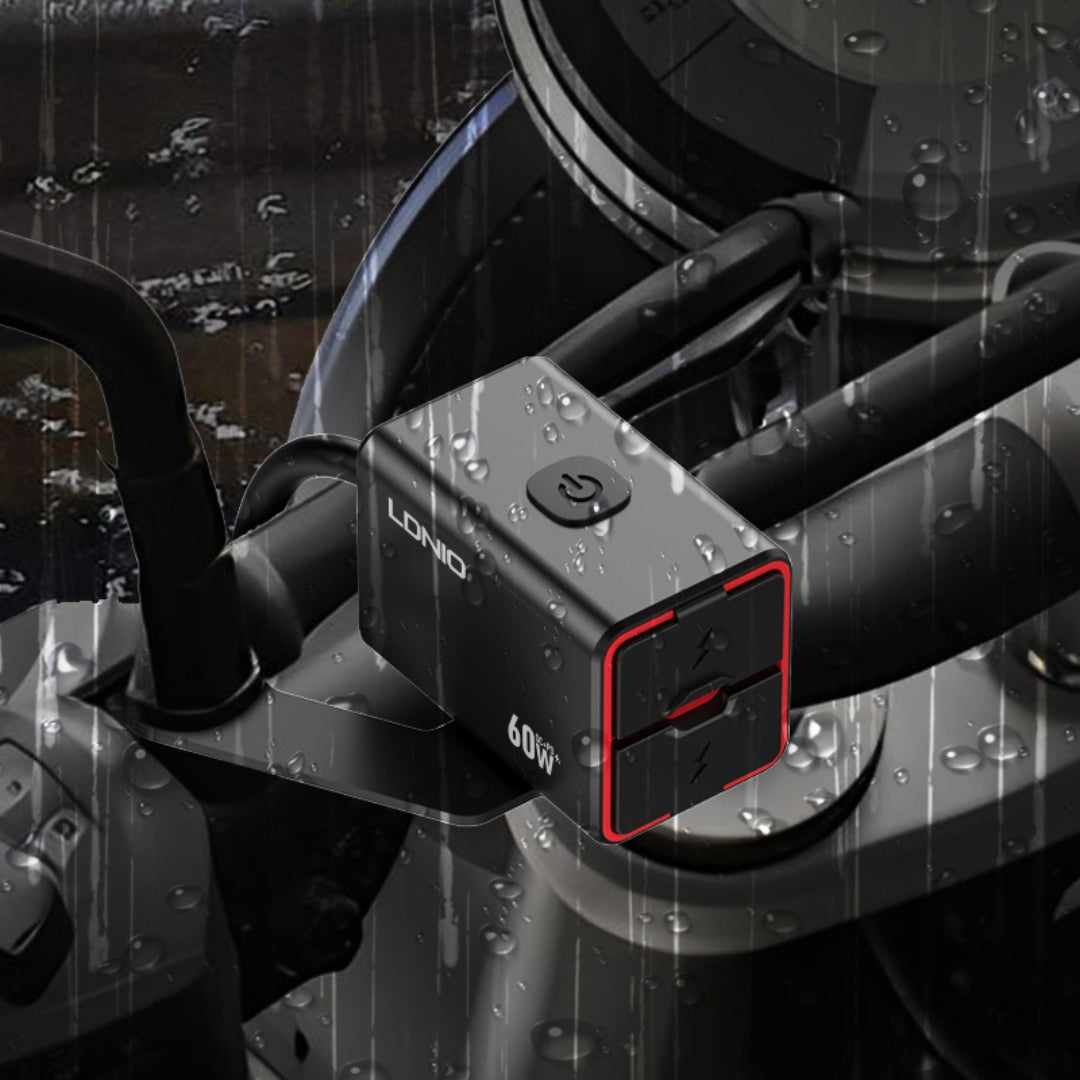 Cargador USB Rápido 60W PD3.0 QC3.0 Tipo-C Para Motocicleta
