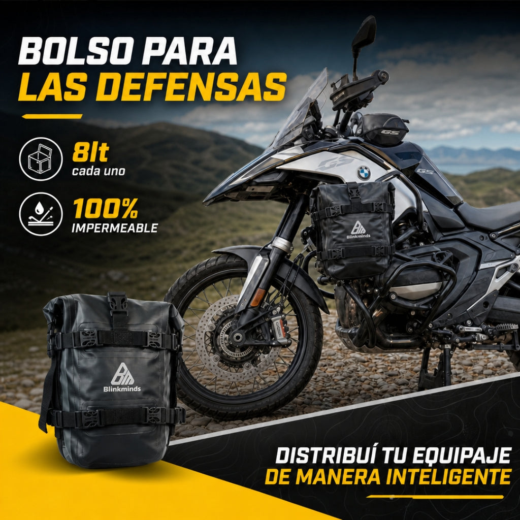 Bolso Impermeable 8L para Moto Ideal para Defensas