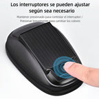 Luz Anticolisión Led Solar Recargable Moto Auto Con Remoto