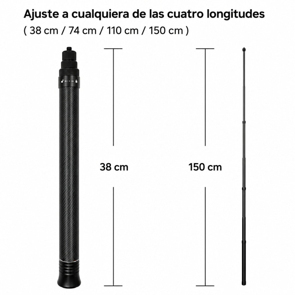 Palo Selfie de carbono 1,5mt