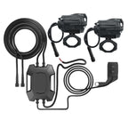 Foco LED con lupa Moto Viajes 3400LM Impermeable Blanco/Amarillo