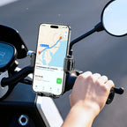 SOPORTE UNIVERSAL PARA EL ESPEJO RETROVISOR: Seguridad total para tu smartphone.