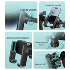 SOPORTE CELULAR ANTIVIBRACIÓN 360° - MOTOPLAY